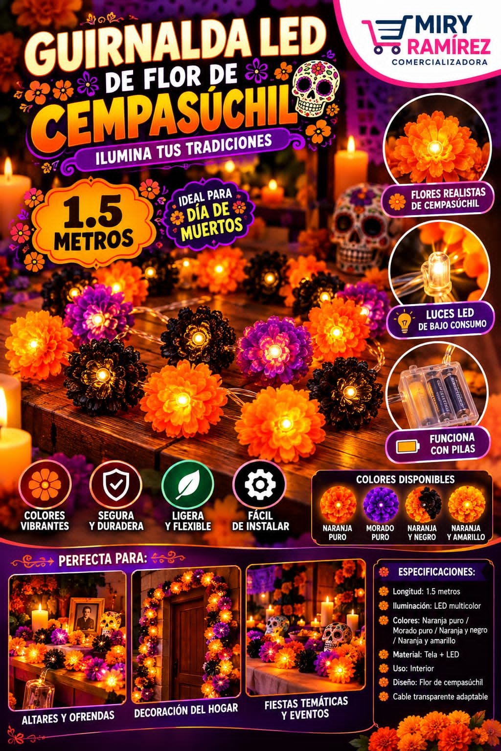 Gurinalda led pilas Cempasuchilo